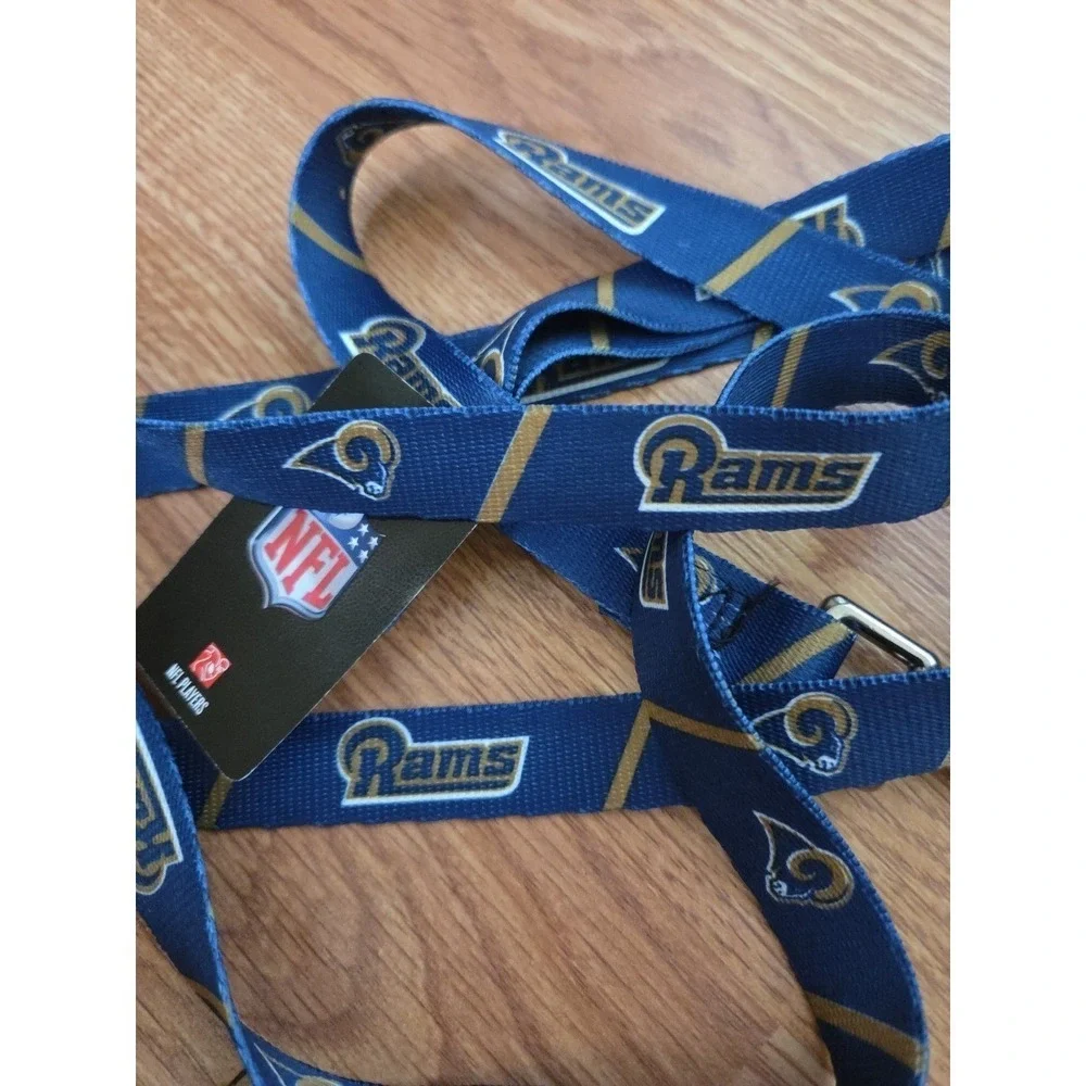 NFL Los Angeles Rams Dog Leash Football Blue Gold NWT LA Rams Durable Heavy Duty
